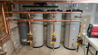 Boiler System - Side Arm Tanks